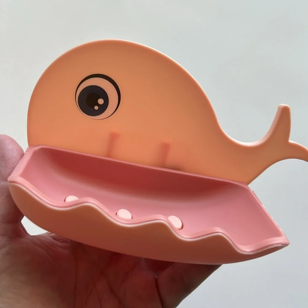 ♥️ Pink Salty Whale 🐳 Soap Dish